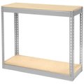 Global Industrial Record Storage Rack Without Boxes, 42W x 15D x 36H, Gray 130160